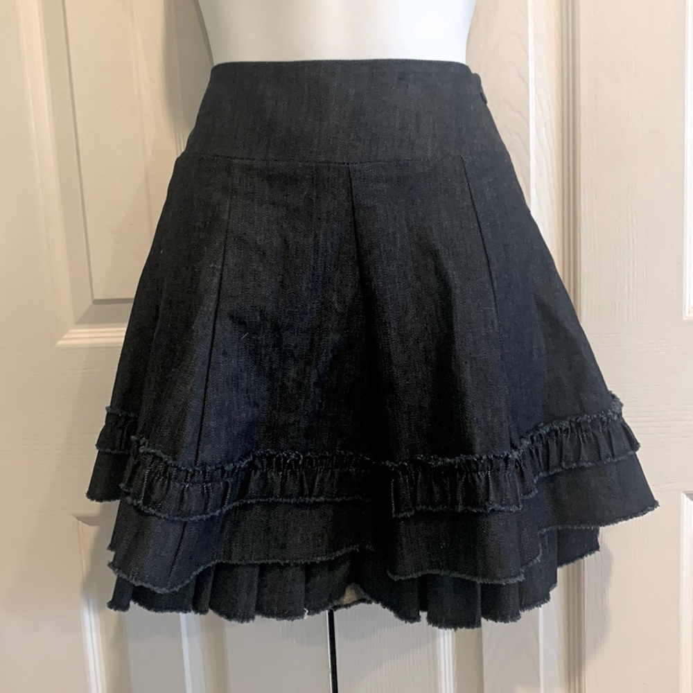 NWT Short Denim Full Skirt